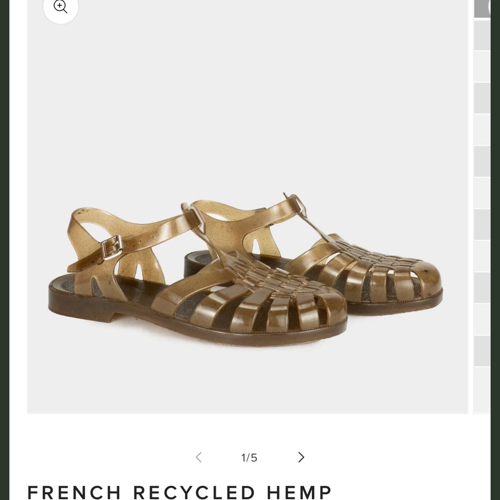 Plasticana Jelly Fisherman Sandals - size 38